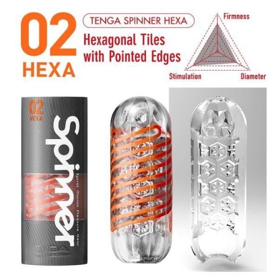 Tenga Spinner 02 Hexa maszturbátor.