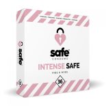 Safe Intense Safe redőzött és rücskös óvszer (36 db)
