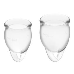 Satisfyer Feel Confident 2 db intimkehely (áttetsző)