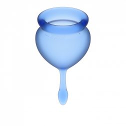 Satisfyer Feel Good 2 db intimkehely (sötétkék)