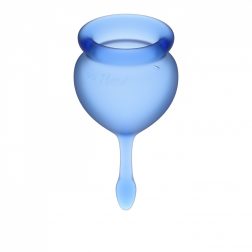 Satisfyer Feel Good 2 db intimkehely (sötétkék)