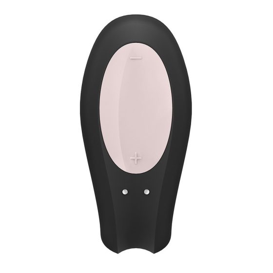 Satisfyer Double Joy párvibrátor (fekete) (APP-os)