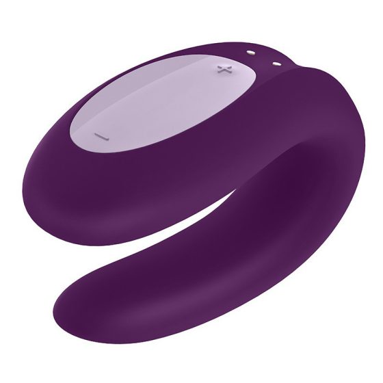 Satisfyer Double Joy párvibrátor (lila) (APP-os)