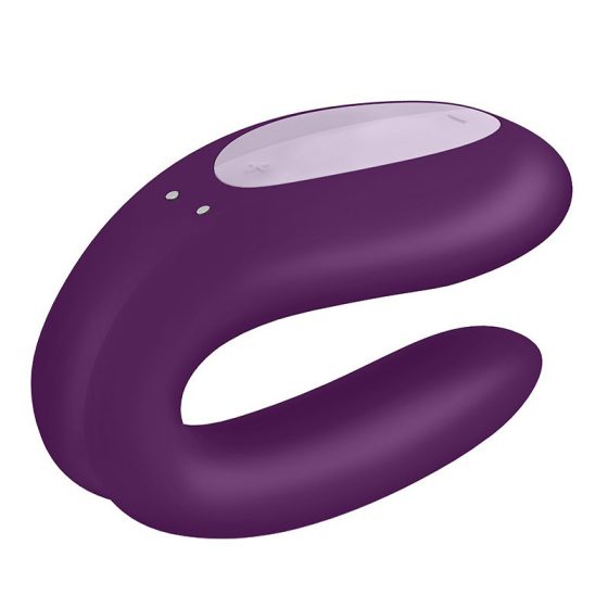 Satisfyer Double Joy párvibrátor (lila) (APP-os)