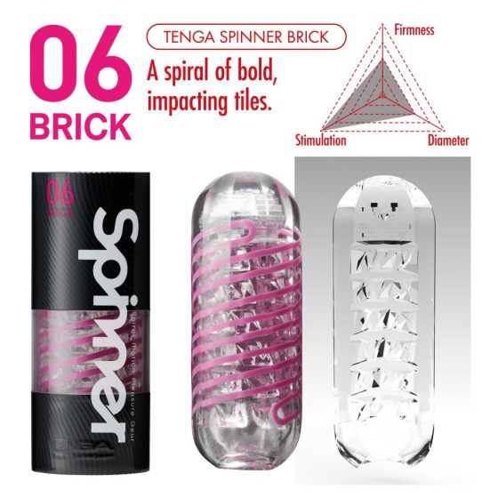 Tenga Spinner 06 Brick maszturbátor.