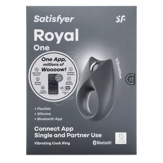 Satisfyer Royal One vibrációs péniszgyűrű (APP-os)
