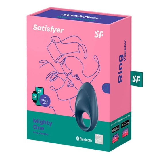 Satisfyer Mighty One vibrációs péniszgyűrű (APP-os)