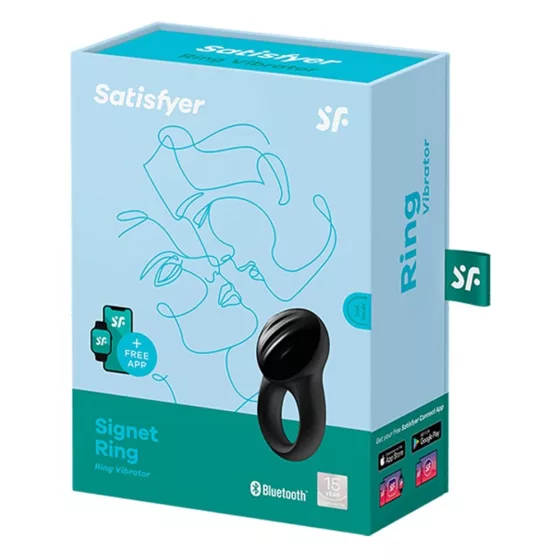Satisfyer Signet vibrációs péniszgyűrű (APP-os)