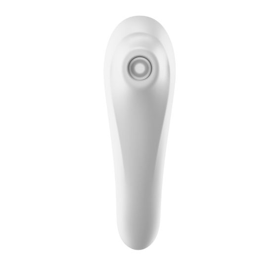 Satisfyer Dual Pleasure g-pont vibrátor, légullámos csiklóizgatóval (fehér) (APP-os)