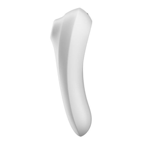 Satisfyer Dual Pleasure g-pont vibrátor, légullámos csiklóizgatóval (fehér) (APP-os)