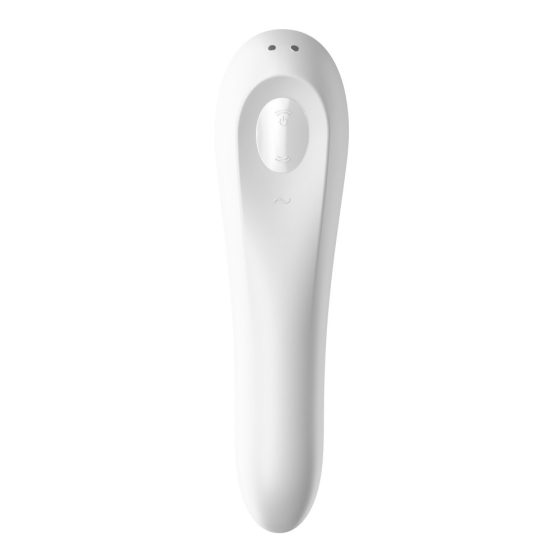 Satisfyer Dual Pleasure g-pont vibrátor, légullámos csiklóizgatóval (fehér) (APP-os)