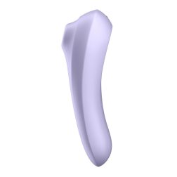 Satisfyer Dual Pleasure g-pont vibrátor,  légullámos csiklóizgatóval (lila) (APP-os)