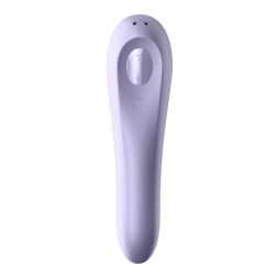 Satisfyer Dual Pleasure g-pont vibrátor,  légullámos csiklóizgatóval (lila) (APP-os)