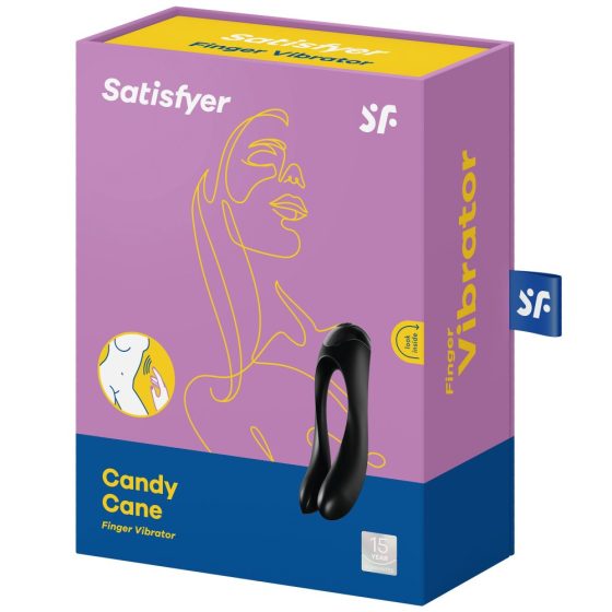Satisfyer Candy Cane vibrációs izgató (fekete)