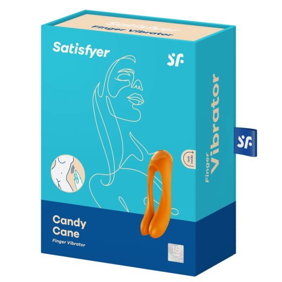 Satisfyer Candy Cane vibrációs izgató (narancssárga).