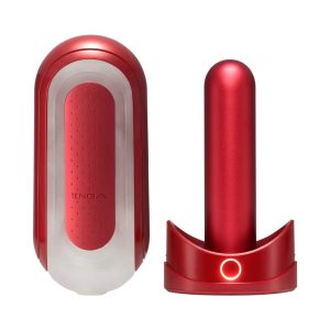 Tenga Flip Zero maszturbátor (piros) + Flip Warmer betétmelegítő