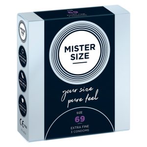 Mister Size 69. - 3 db egyedi méretű, extra vékony óvszer (69 mm) Mister Size 69. - 3 db egyedi méretű, extra vékony óvszer (69 mm)