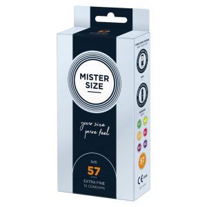 Mister Size 57. - 10 db egyedi méretű, extra vékony óvszer (57 mm) Mister Size 57. - 10 db egyedi méretű, extra vékony óvszer (57 mm)