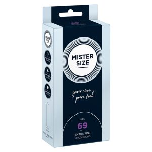 Mister Size 69. - 10 db egyedi méretű, extra vékony óvszer (69 mm) Mister Size 69. - 10 db egyedi méretű, extra vékony óvszer (69 mm)