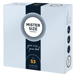   Mister Size 53. - 36 db egyedi méretű, extra vékony óvszer (53 mm)