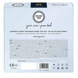  Mister Size 53. - 36 db egyedi méretű, extra vékony óvszer (53 mm)