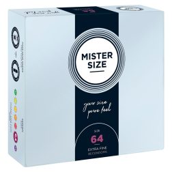   Mister Size 64. - 36 db egyedi méretű, extra vékony óvszer (64 mm)