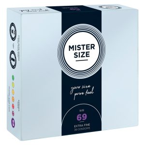 Mister Size 69. - 36 db egyedi méretű, extra vékony óvszer (69 mm) Mister Size 69. - 36 db egyedi méretű, extra vékony óvszer (69 mm)