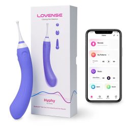   Lovense Hyphy 2in1 okos, G-pont és fókusz típusú csiklóvibrátor (lila) (APP-os)