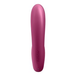   Satisfyer Sunray vibrátor, léghullámos csiklóizgatóval (piros) (APP-os)