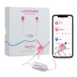   Lovense Gemini okos, vibrációs bimbócsíptető (pink) (APP-os)