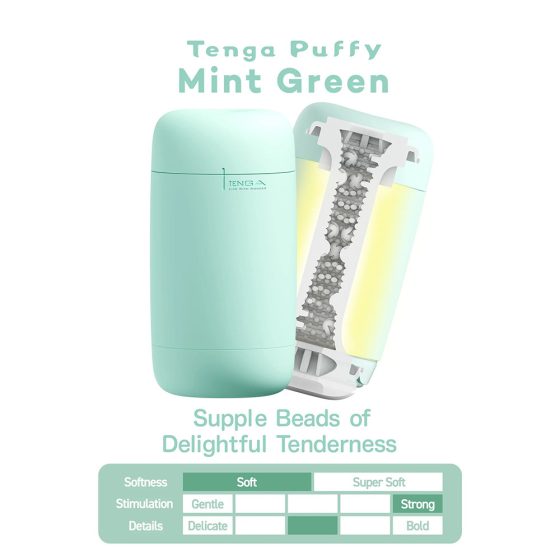 Tenga Puffy maszturbátor (menta zöld)