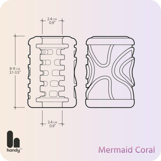 Handy Mermaid Coral betét maszturbátorhoz