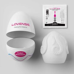 Lovense Kraken, tojás maszturbátor (1 db) (fehér)