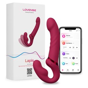 Lovense Lapis okos, 3 motoros vibrátor pároknak (piros) (APP-os)
