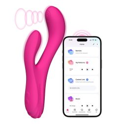   Lovense Osci 3 okos, pulzációs G-pont vibrátor, csiklóággal (pink) (APP-os)