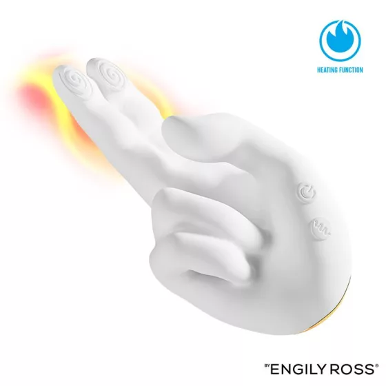 Engily Ross – Flirty Hand kéz alakú vibrátor melegítőfunkcióval és mozgó ujjakkal