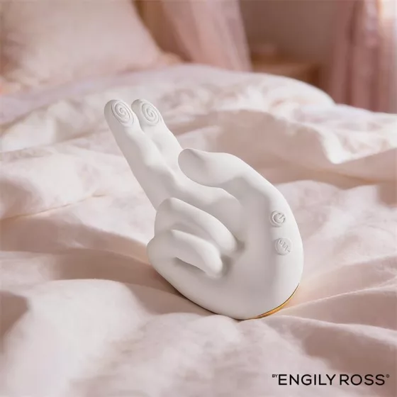Engily Ross – Flirty Hand kéz alakú vibrátor melegítőfunkcióval és mozgó ujjakkal