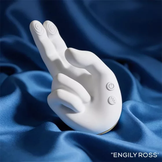 Engily Ross – Flirty Hand kéz alakú vibrátor melegítőfunkcióval és mozgó ujjakkal