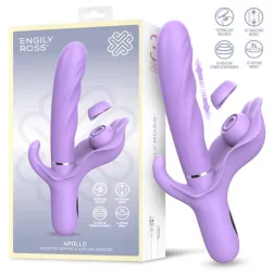   Engily Ross – Apollo 4in1 lökővibrátor léghullámos/pulzáló klitoriszággal