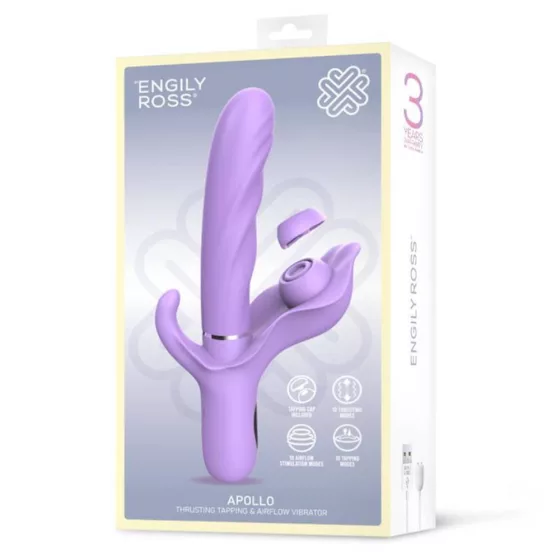 Engily Ross – Apollo 4in1 lökővibrátor léghullámos/pulzáló klitoriszággal