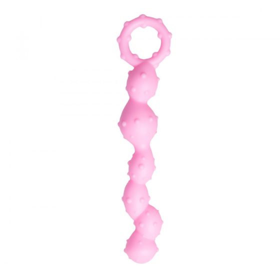 Easy Toys gömbös-rücskös anál dildó (rózsaszín)
