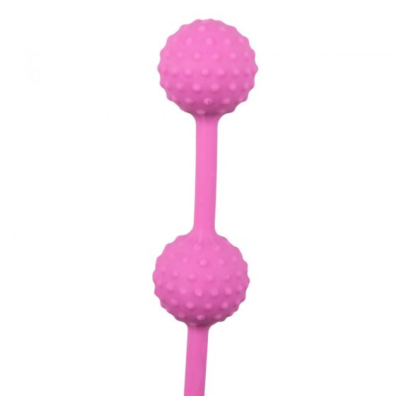 Easy Toys rücskös felületű anál gyöngysor (rózsaszín)