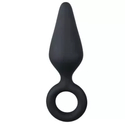   Easy Toys – szilikon anál dildó kihúzó gyűrűvel (M méret)