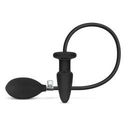 Easy Toys felfújható szilikon anál dildó (fekete)