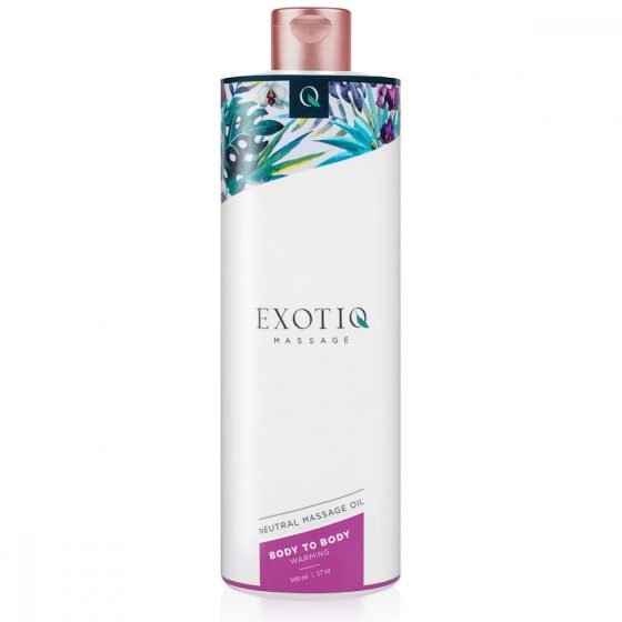 Exotiq Body to Body masszázs olaj, melegítő hatással (500 ml)