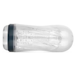 FPPR Double Sided punci és ánusz maszturbátor (áttetsző)