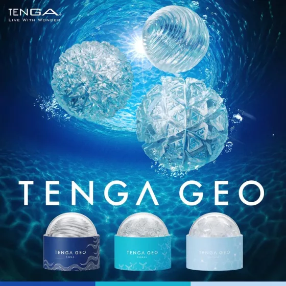 Tenga Geo Coral maszturbátor (átlátszó)