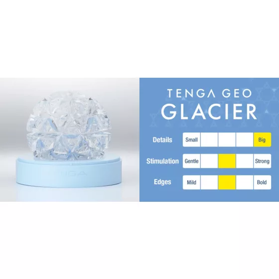 Tenga Geo Glacier maszturbátor (átlátszó)