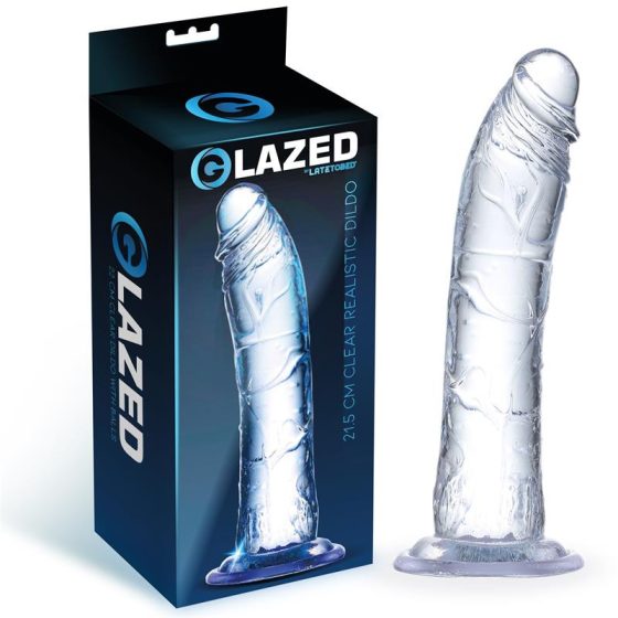 Glazed realisztikus dildó (21,5 cm)