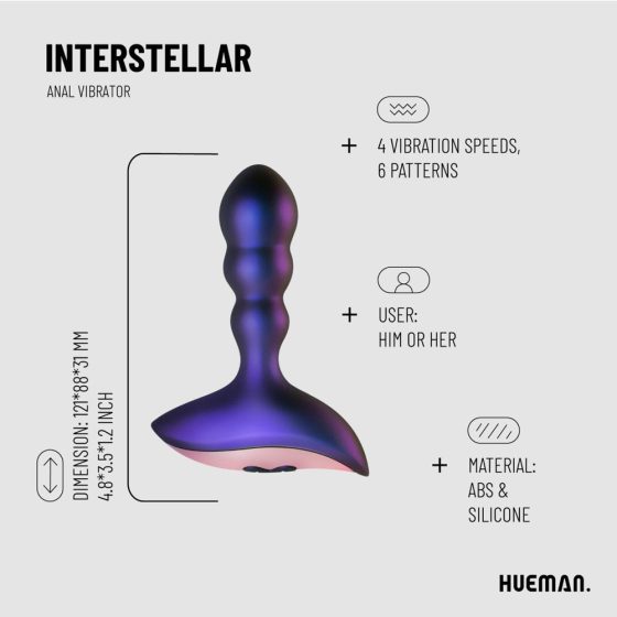 Hueman Interstellar análvibrátor, távirányítóval